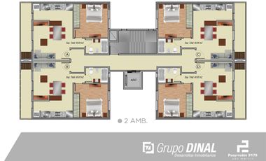 Departamento en venta en San Martín de 2 Ambientes