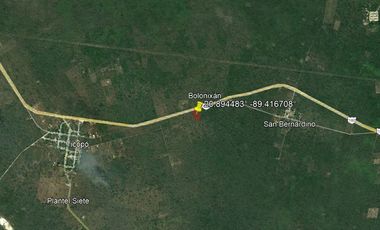 Terreno a solo 9 km de estación de tren carretera Mérida Cancún