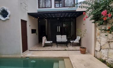 Casa en renta amueblada en el Centro de Mérida
