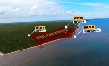 VENTA DE HERMOSO TERRENO FRENTE AL MAR, MAHAHUAL