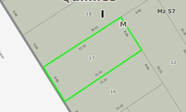 Terreno en venta - 185Mts2 - Quilmes
