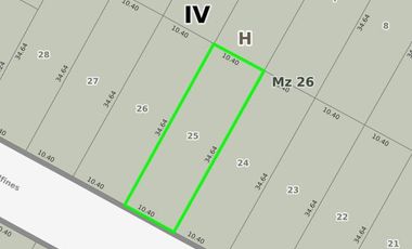 Terreno en venta - 36Mts2 - Mar del Plata