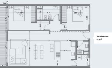 Departamento-venta 1 dormitorio-contrafrente-45  metros-Pozo -Avenida 7-La Plata