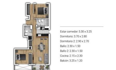 Departamento en venta en Zona Macrocentro, Rosario 2 dormitorios c/ amenities