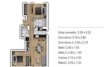 Departamento en venta en Zona Macrocentro, Rosario 2 dormitorios c/ amenities