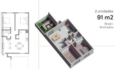 Departamento a estrenar en venta en Merlo - 2 ambientes