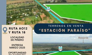 ¡OPORTUNIDAD DE INVERSIÓN! - Terrenos en Venta - Ruta Nacional AO12 Y Ruta 18