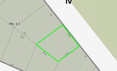 Terreno en venta - 518Mts2 - Pinamar