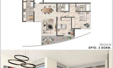 Venta Departamento 2 dormitorios LOS TEROS