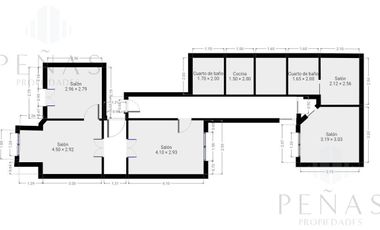 Alquiler Piso Oficina 85 m2 en Retiro Barrio Norte