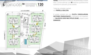Departamento 3 ambientes en venta Escobar