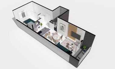 Departamento tres ambientes a la venta en Wilde Centro