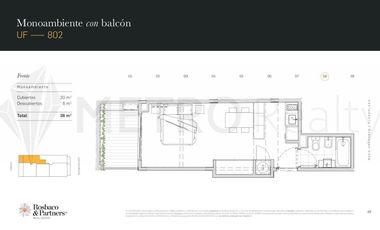 Departamento en venta 2 ambientes en Colegiales