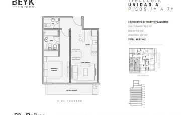 Departamento 2 ambientes en Venta en Belgrano
