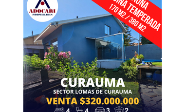 LOMAS DE CURAUMA / CASA CON PISCINA TEMPERADA / 4D 4B 3E