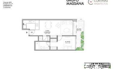 Departamento en Palermo Soho- 2 AMB