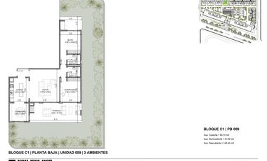 Exelente departamento en venta 3 ambientes ,PB con terraza| Palmeras Campus