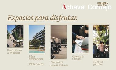 Excelente departamento en venta 2 ambientes.San Isidro| Palmeras Campus