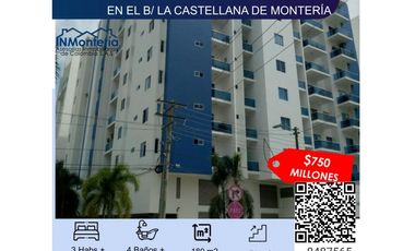 VENTA DE APARTAMENTO EN EL B/ LA CASTELLANA DE MONTERIA