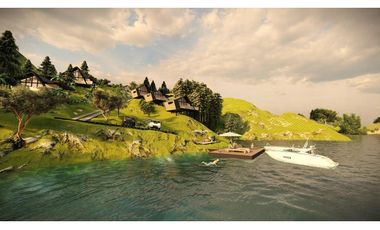 Cabaña doble con vista y acceso al embalse el Peñol vereda el Marial