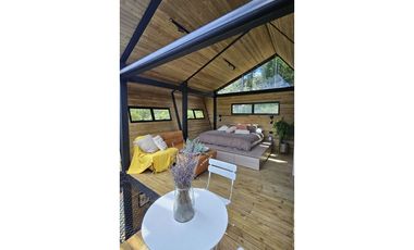 Cabaña doble con vista y acceso al embalse el Peñol vereda el Marial