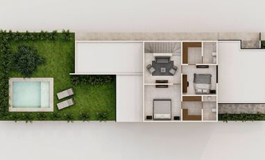 CASA VENTA MERIDA DZITYA CON PISCINA Y GARAGE TECHADO