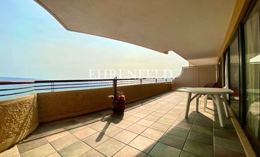 Sector El Encanto, Reñaca. Departamento amoblado con vista al mar.