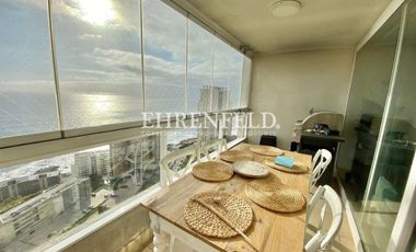 Costa de Montemar, departamento con vista despejada al mar.