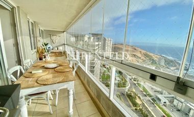 Costa de Montemar, departamento con vista despejada al mar.