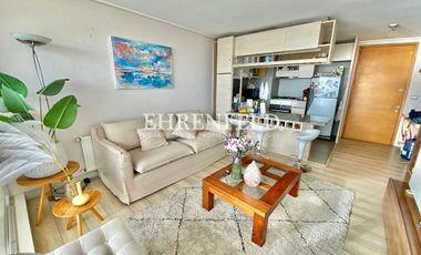 Costa de Montemar, departamento con vista despejada al mar.