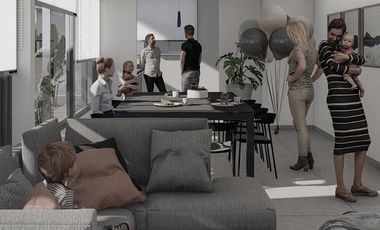 VENTA DEPARTAMENTO DE TRES DORMITORIOS CON DOBLE BALCON  EN PARQUE ESPAÑA EN CONSTRUCCION