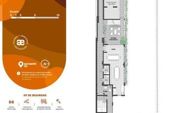 VENTA DEPARTAMENTO DE TRES DORMITORIOS CON DOBLE BALCON  EN PARQUE ESPAÑA EN CONSTRUCCION