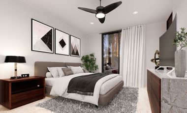 En venta casa de una planta en privada residencial en Cholul