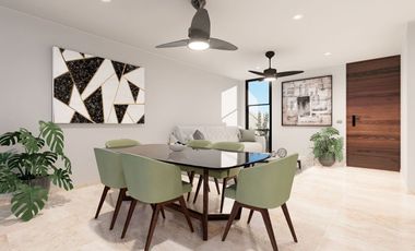 En venta casa de una planta en privada residencial en Cholul