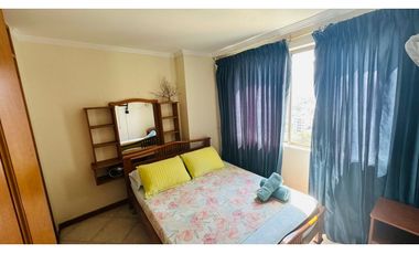 ENCANTADOR APARTAMENTO AMOBLADO PRIMERA LINEA DE PLAYA -060-