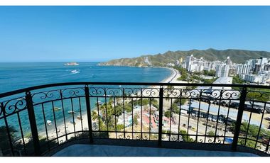 ENCANTADOR APARTAMENTO AMOBLADO PRIMERA LINEA DE PLAYA -060-