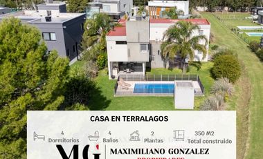 Casa en venta y alquiler, 5 ambientes. Terralagos, Canning.
