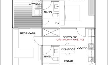 Depa 506 de 2R de ocupación inmediata
