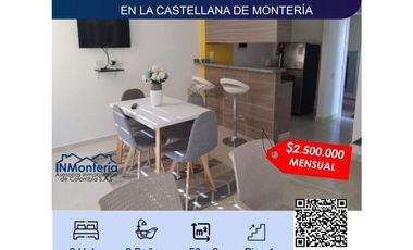 SE ARRIENDA APARTAMENTO AMOBLADO EN LA CASTELLANA DE MONTERA