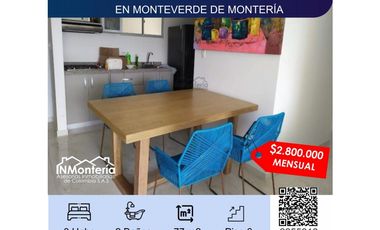 ARRIENDO DE  APARTAMENTO AMOBLADO BARRIO MONTEVERDE