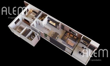 Monoambiente en venta en Brick, Canning