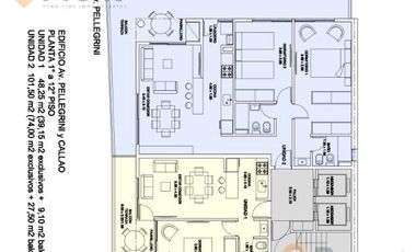 Departamento de 1 Dormitorio sobre Avenida Pellegrini