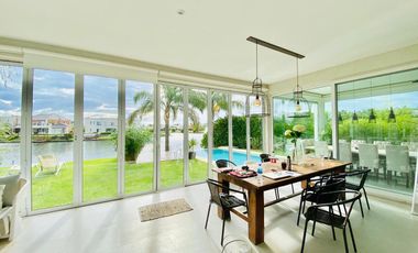 ALQUILER CASA ALISOS NORDELTA:  5 DORM. C/MUEBLES - PISCINA - A LA LAGUNA
