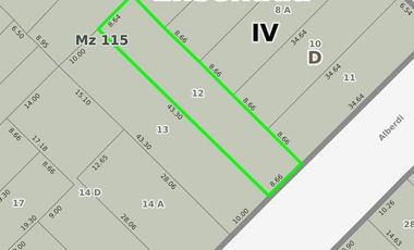 Terreno en venta - 374mts2 - Ensenada