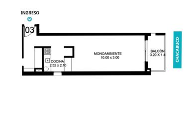 MONOAMBIENTE CON VISTA PARCIAL AL RÍO - VENTA - AMENITIES - REP. DE LA SEXTA