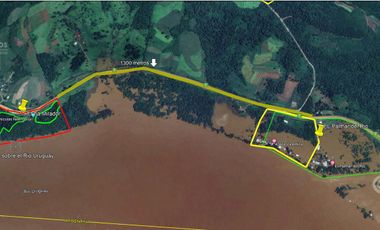 Se vende chacra de 11 ha Sobre Rio Uruguay y Asfalto para loteo. Todo aprobado.