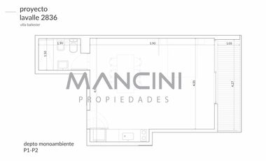 Departamento semipiso en venta de 3 ambientes con terraza privada y cochera - Villa Ballester