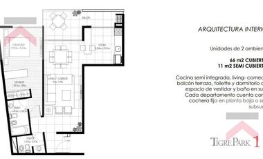 Departamento 2 amb, Complejo Tigre Park 1, Muy Luminoso, con amenities!