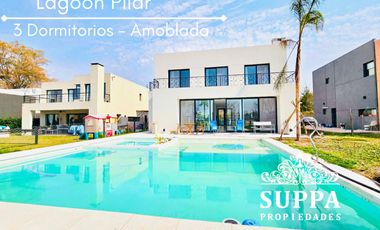 Casa 3 dormitorios con escritorio - Lagoon Pilar