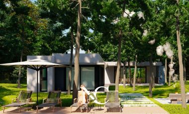 Casa en venta en Costa Esmeralda fondo libre arbolado